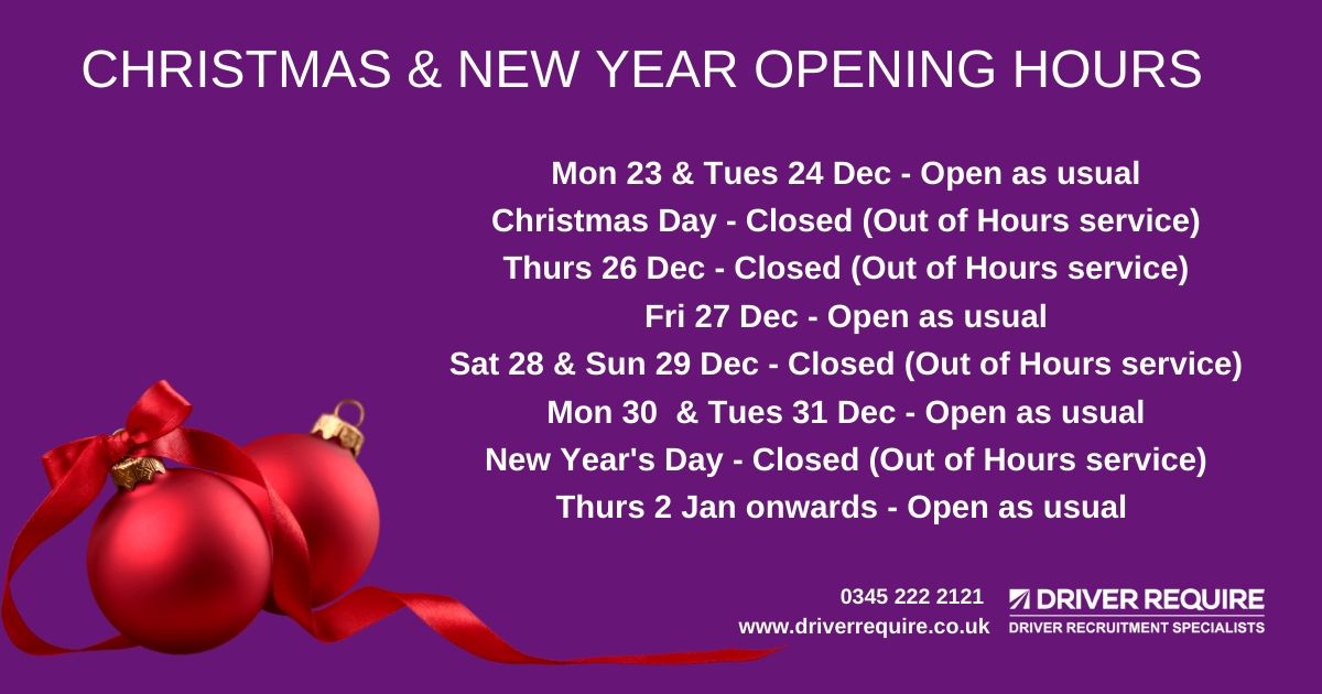 Holiday Opening Hours