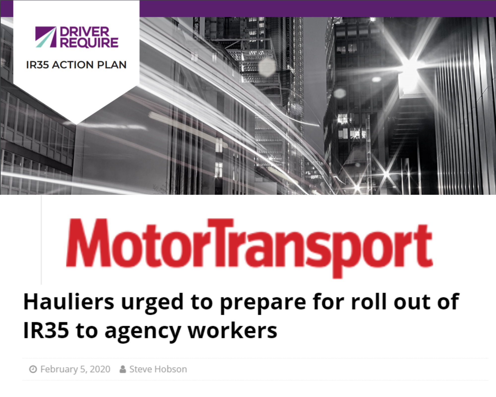 Motor Transport News